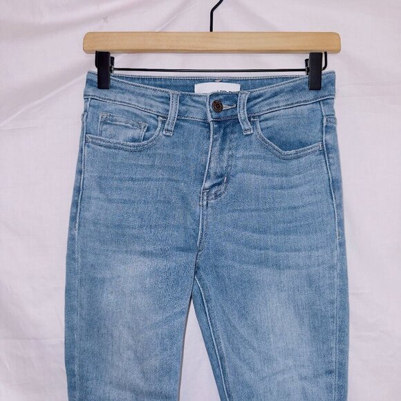 Vervet Light Wash Denim High Rise Ankle Skinny Jeans size 24 - Picture 3 of 6